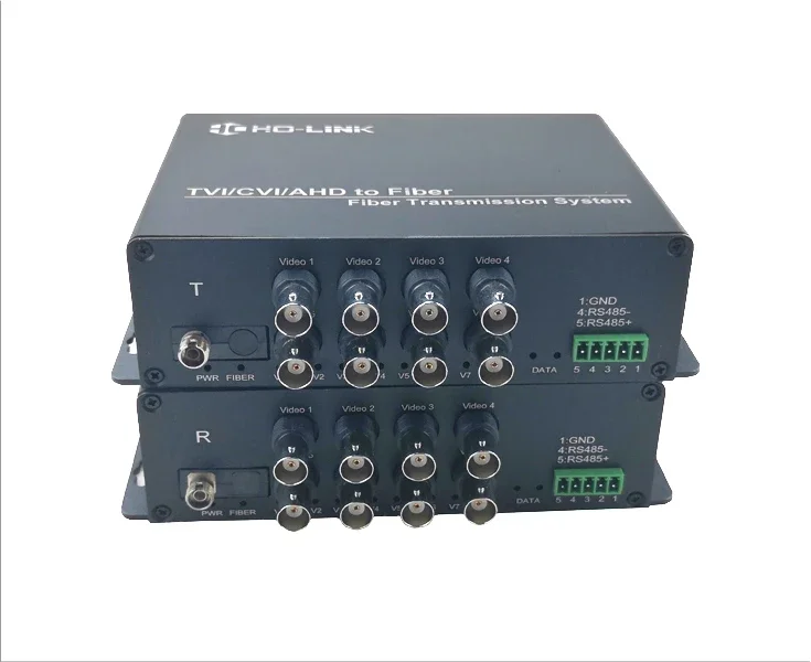 

In stock 8 CHS 720P HDCVI/TVI/AHD to Fiber Video Converter with 1 Channel Reverse