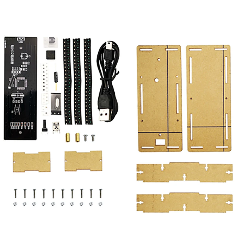 12-Way SMD Music Spectrum Electronic DIY Kit Assembly and Soldering Parts for Teaching and Traning Practice