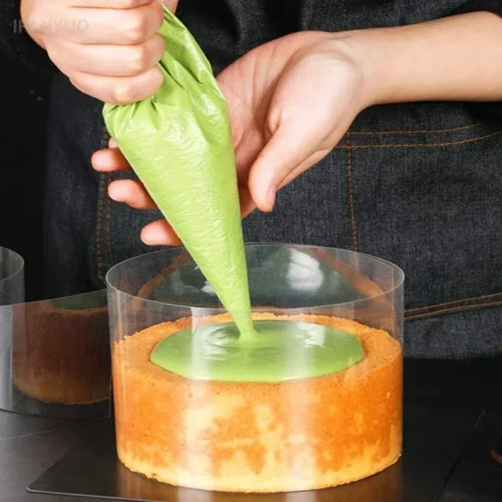 1 لفة حواف كعكة سميكة كعكة شفافة طوق موس كعكة بالشيكولاتة أوراق المحيطة فيلم الخبز المعجنات أدوات كب كيك