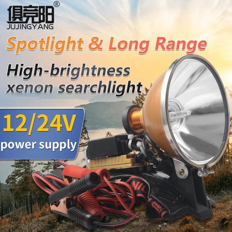 Bright camping 12V 35W HID headlamp 55W fishing lamp head lamp 75W headlight 100W hunting searchlight head light xenon headlamps