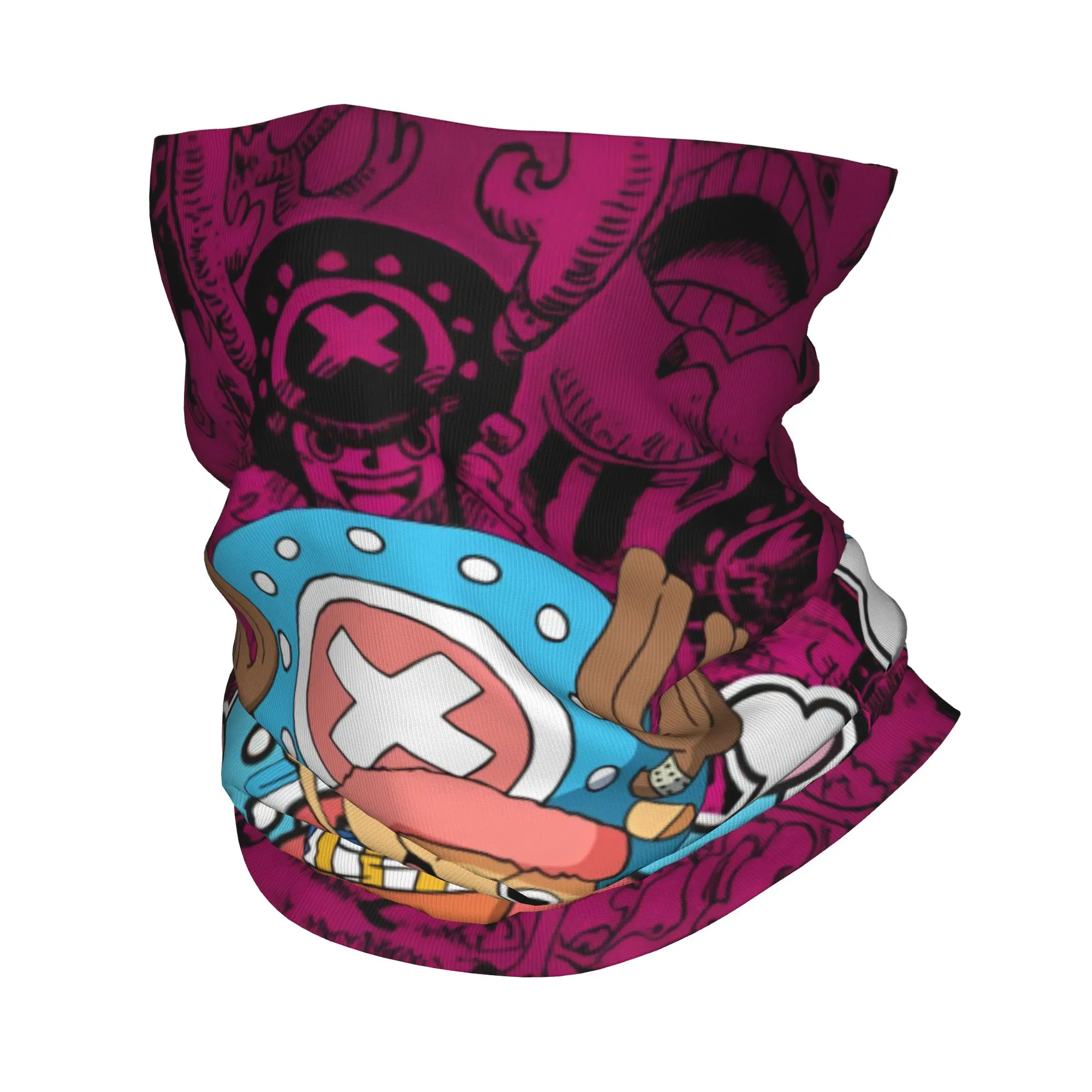 Custom Chopper Janpan Anime Bandana Neck Gaiter for Hiking Running Men Women Wrap Scarf  Balaclava Warmer