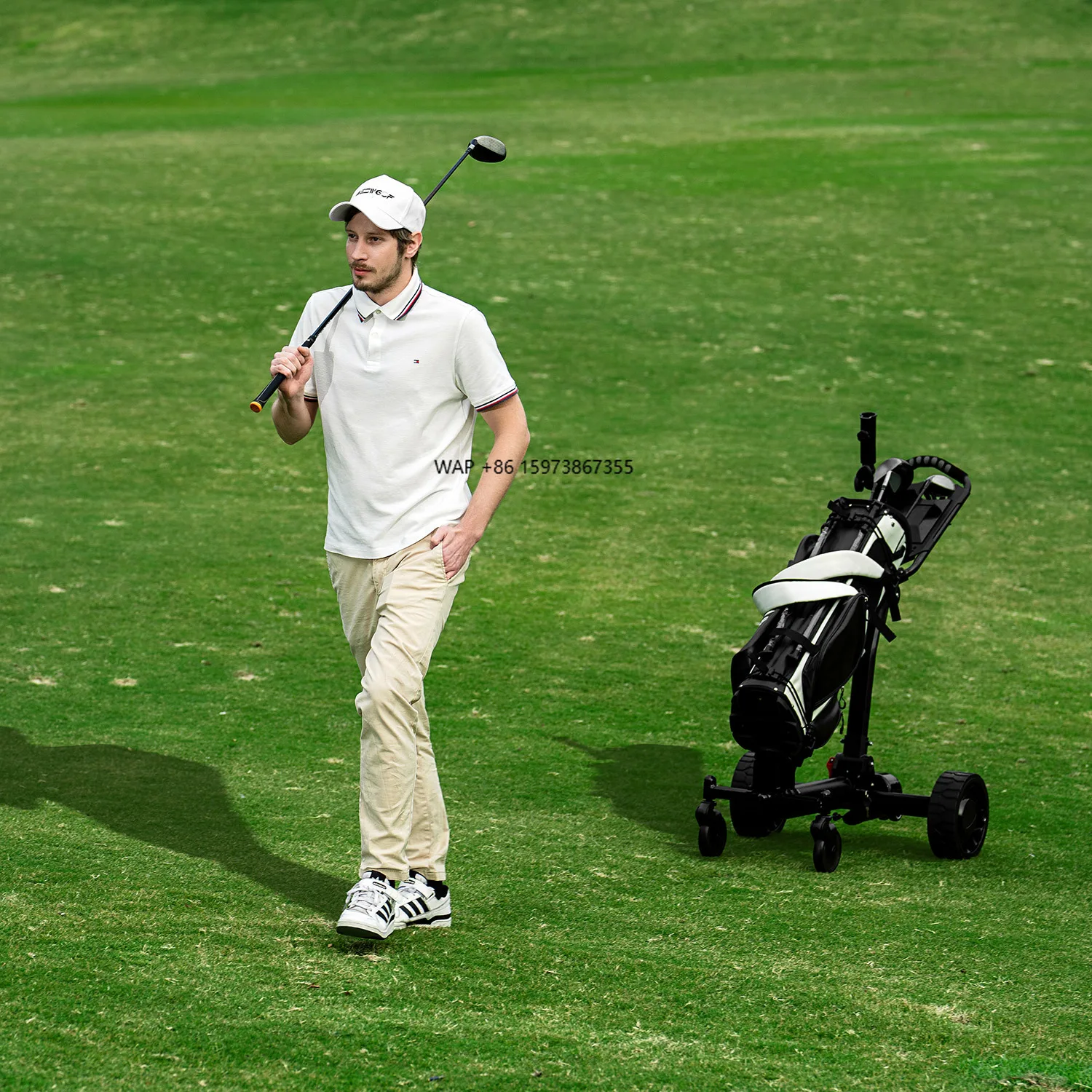 

Auto Follow and Remote Control Golf Electric Cart Radar Auto Follow Golf Electric Trolley