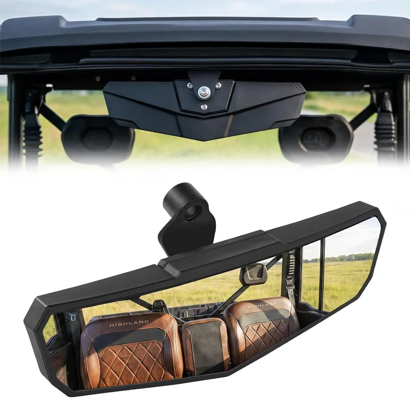 UTV Rearview Mirror Multi-Angle Adjustment No Vibration HD Convex Rear View Mirror For CFMOTO UFORCE U10 Pro/Pro XL 2025-2026
