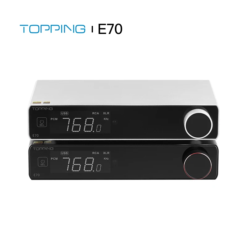 TOPPING E70 Hi Res Audio DAC USB Wireless ES9028Pro DAC Bluetooth 5.1 LDAC XMOS XU316 DSD512 PCM768KHZ RCA XLR Output Decoder