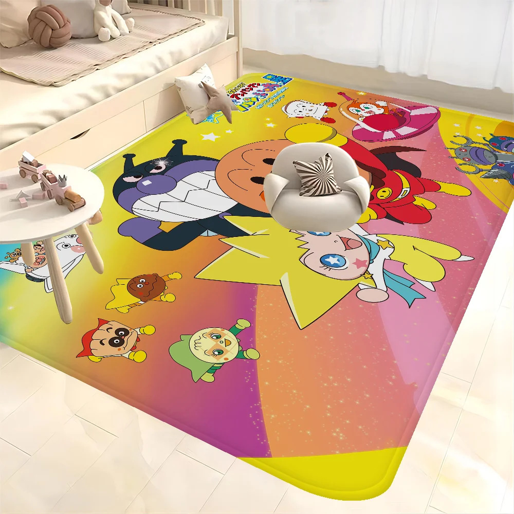 

A-Anpanmans Lovely Anime Room Mats Anti-slip Absorb Water Long Strip Cushion Bedroon Mat Household Carpets