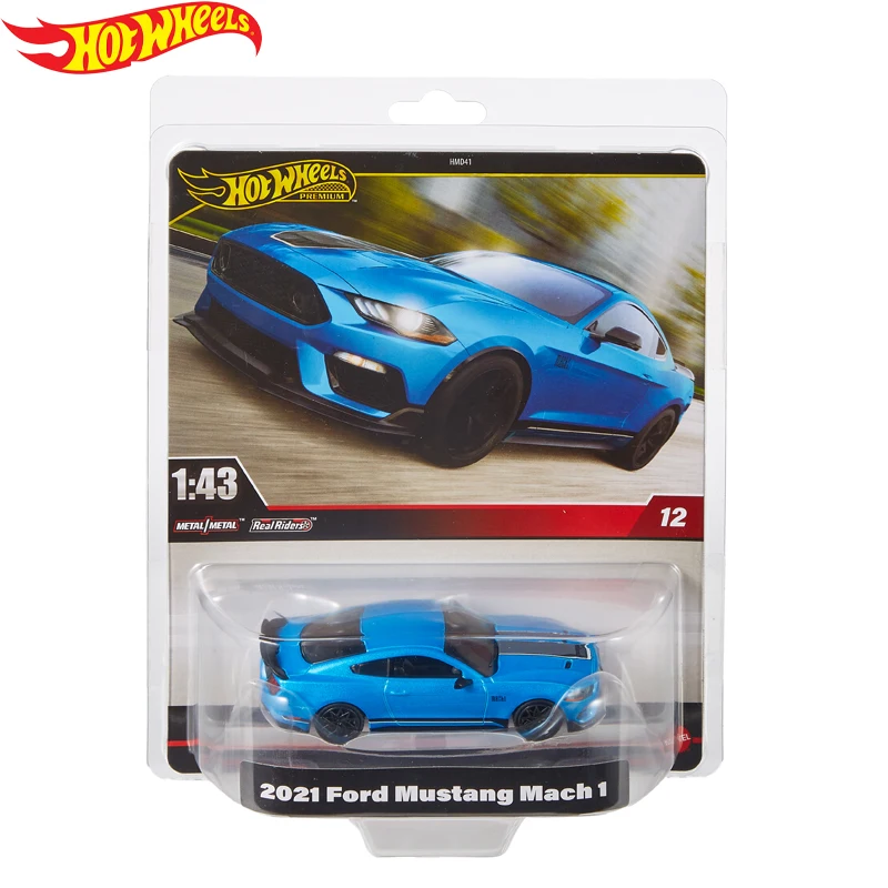 Official Hot Wheels Premium Car 1/43 Diecast Boys Toys Ram Porshce Taycan Turbo Cross Turismo Ford Mustang Model Birthday Gift