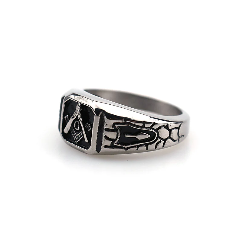 Mason Signet Vintage Men Women Wedding Cheap Championship Silver Masonic Champion Rings Custom