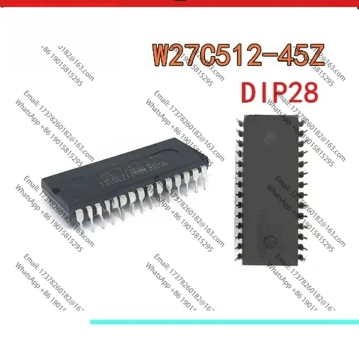 10 шт./лот, 100% новый и оригинальный W27C512 W27C512-45Z W27C512-45 27C512 DIP28