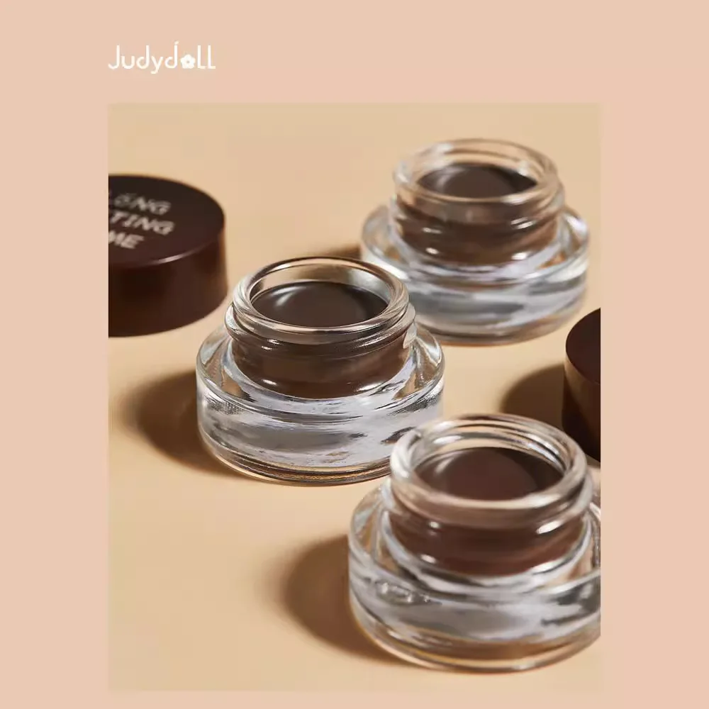 Judydoll Oranje Bloesems Crème Waterdichte Vormende Wenkbrauwpen Lijm Anti Zweten Beginner Natuurlijke Wortel Helder En Niet Vervagen