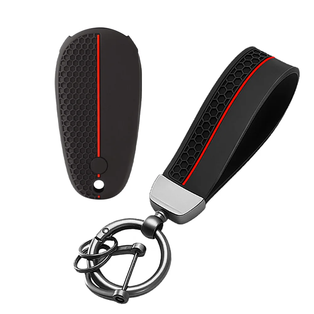 Silicone Rubber Car Remote Fob Key Cover Case For MG Car Key Bag Cyberster Car Key Set All Inclusive High-End Feeling