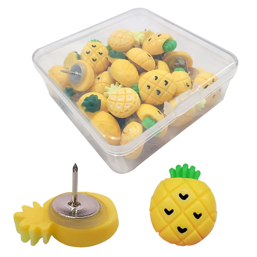 30 Pcs Cartoon Thumbtack Decorative Pushpin Cute Tacks Cork Board Small Marking Trendy Star Shape Pins Student