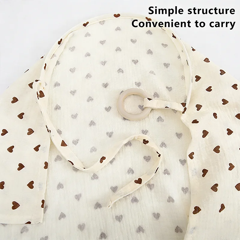 Baby Nursing Cover, Arched Neckline,Soft & Breathable 100% Cotton,Mother's Nursing Apron,Multi-useStroller Cover