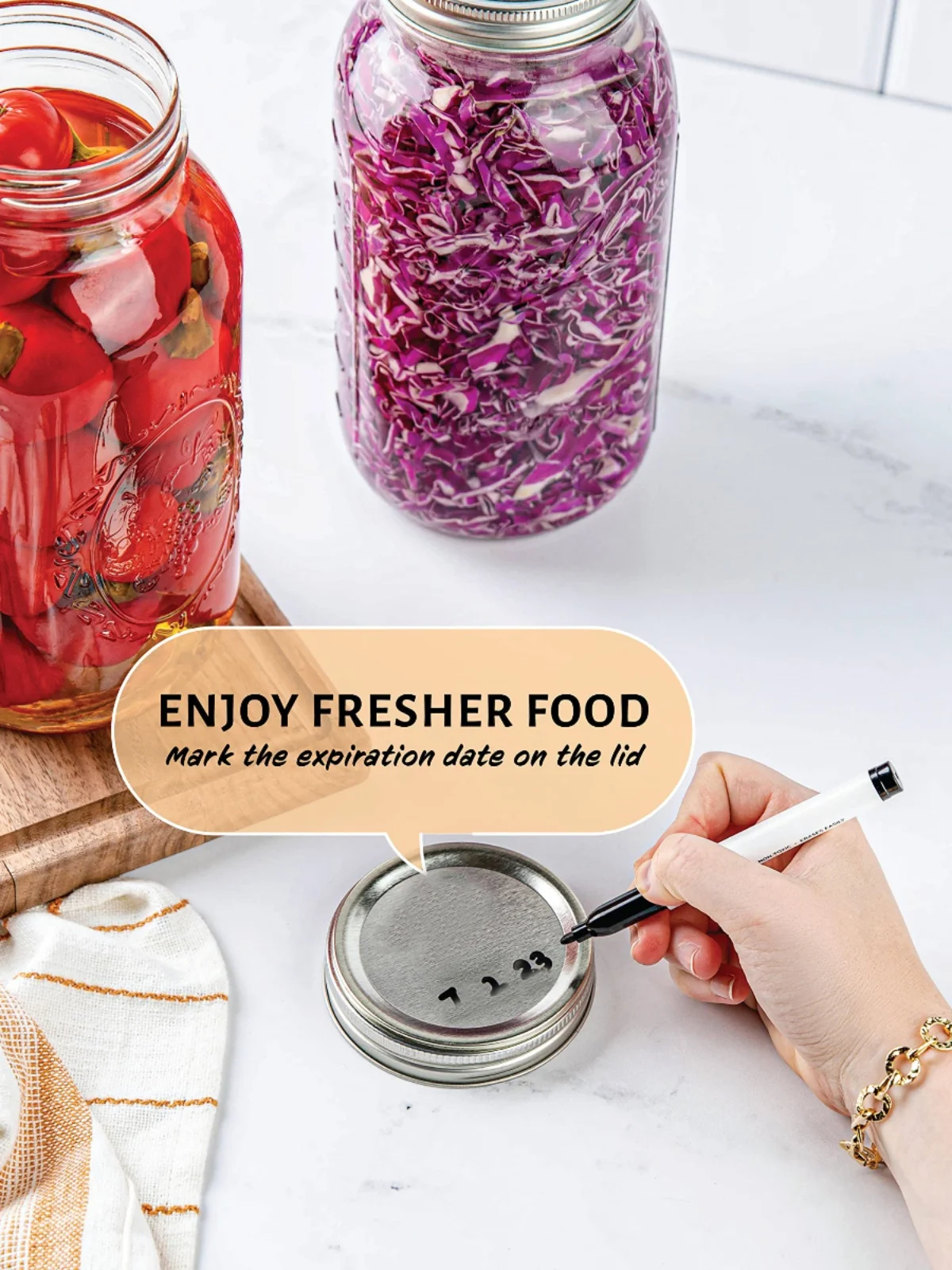 Wide-Mouth Ball Mason Jar 64 Ounces Half Gallon Approximately 18 Liters Large Tank 2 Quarts Kitchen Storage Container Sealed