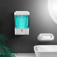 700ml Infrared Sensor Automatic Soap Dispenser ABS Wall-mounted Shampoo Shower Sanitizer Container Bathroom Accessories