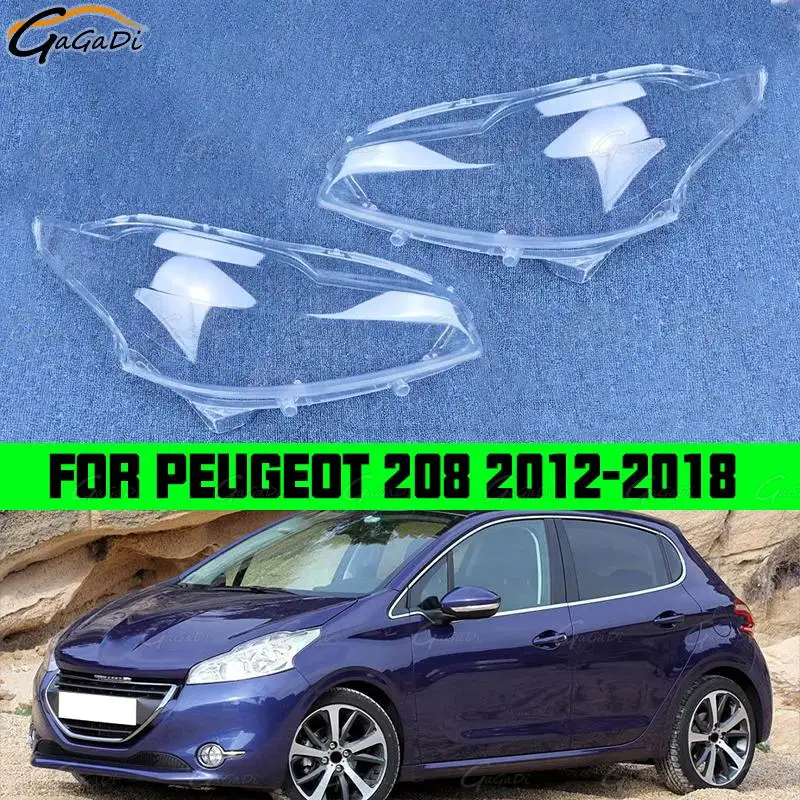 

Для Peugeot 208 2012 2013 2014 2015 2016 2017 2018 аксессуары для автомобилей, стекло фары, замена оригинального абажура, крышка объектива