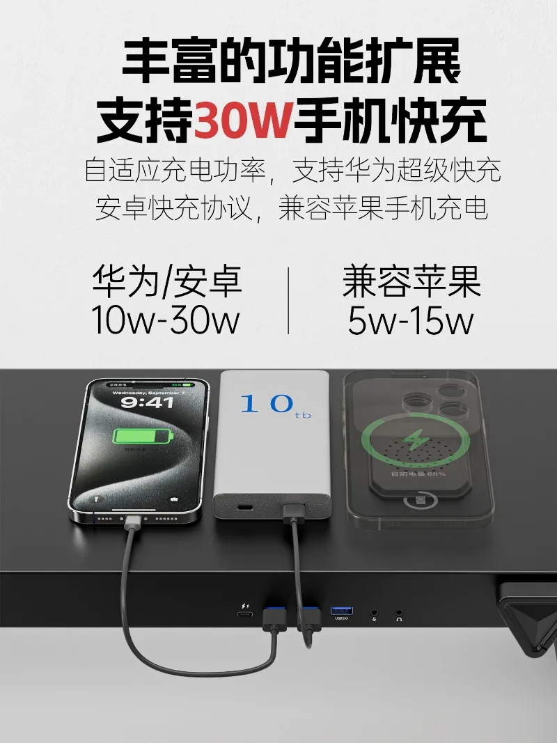 Telaio di rialzo del computer di sollevamento con regolazione della rotazione manuale