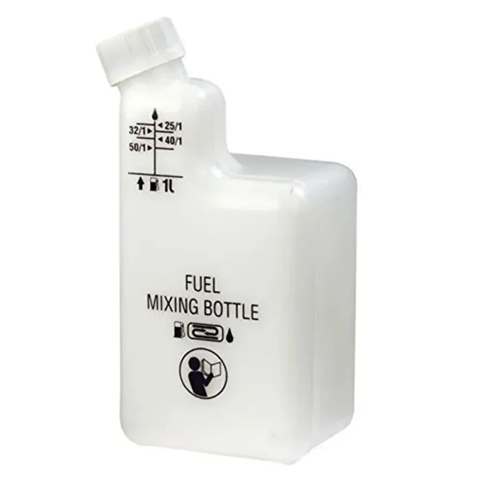 

Fuel & Oil Mixing Bottle For 2 Stroke Engined Brushcutters Chainsaws 1 Liter Bottle Garden Power Tool Accessories