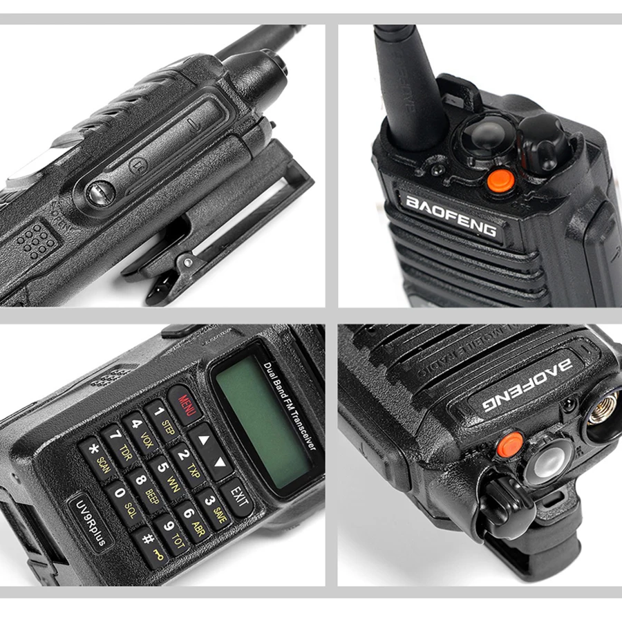 Waterproof Walkie Talkie IP68 Baofeng UV-9R Plus 10km High Power Dual Band Two Way Radio UHF VHF Portable Ham Radio UV9RPLUS - view 5