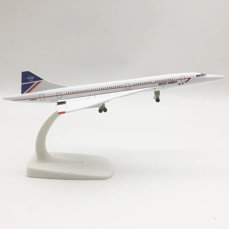 Modelo de avión de aleación de Metal, modelo de avión de colección limitada de 20CM, serie cordial Air Francia, American Airways británica