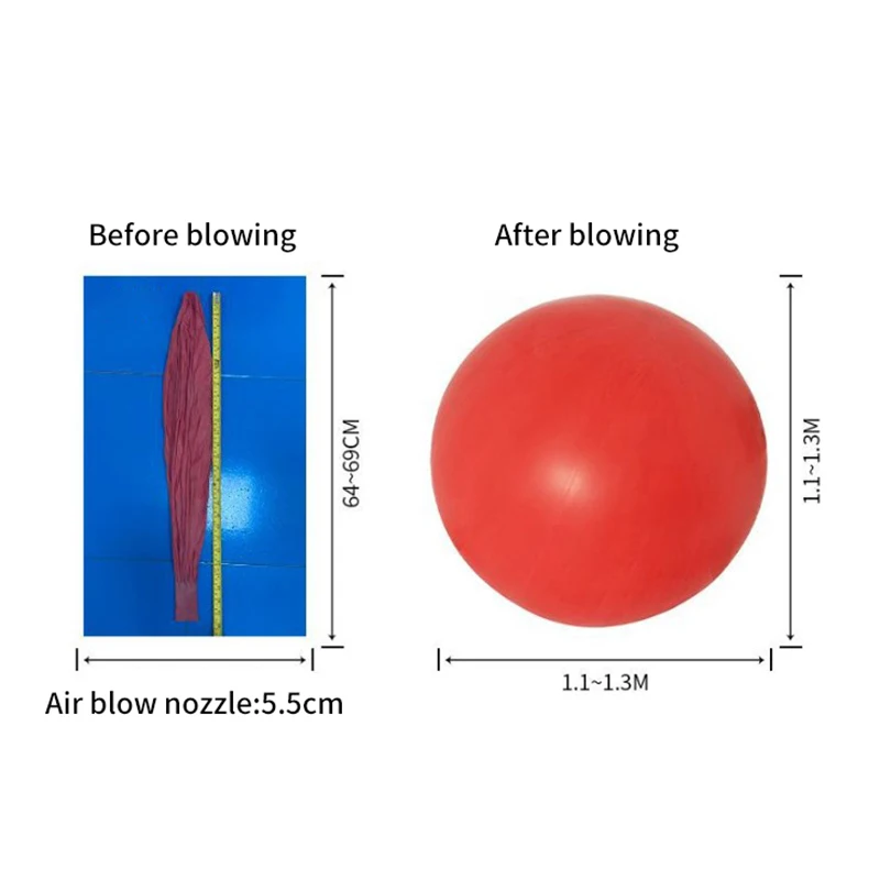 Ballons énormes en angiLatex, 72 pouces, décorations de festival, de fête, de Noël et de mariage