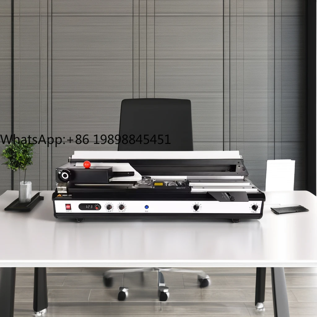 

Manual Desktop Book Binder Machine with Hot Glue System for Efficient Book Binding
