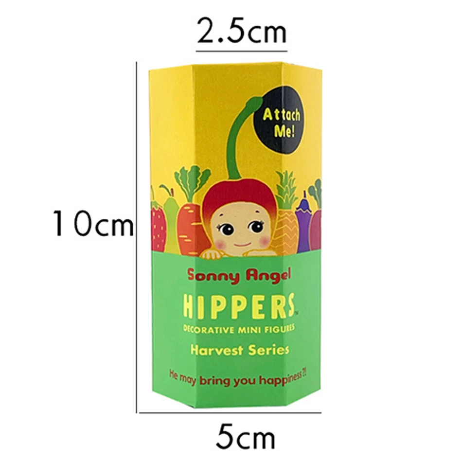소니 엔젤 블라인드 박스 20주년 기념 히퍼스 과일 및 야채 애니메이션 피규어 장식품 인형 팬 어린이 선물