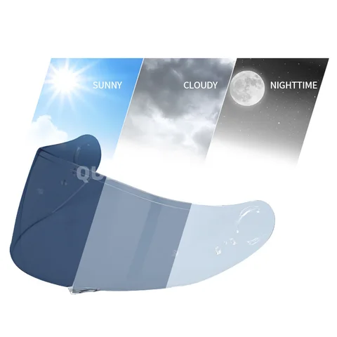 Фотохромные Линзы С Визором Для Shoei GT-Air, GT Air2, Neotec, Night Vision, CNS1, TC-5, TC-9, Линзы Для Шлемов, Полиэстер