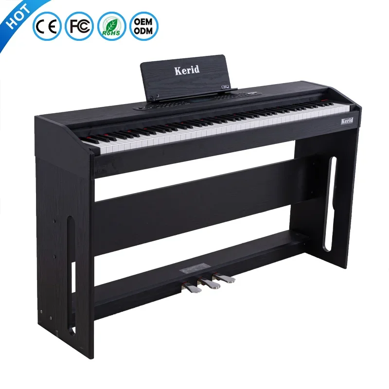 KERID Professionnel Piano 88 Weighted Keys Midi Controller Keyboard Acoustic Piano Digital Electric Piano For Sale