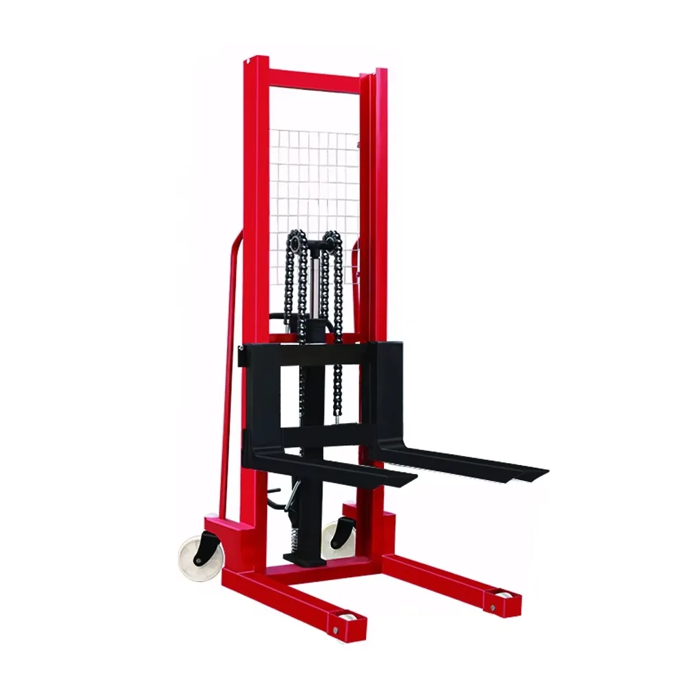 Manual hydraulic self-lifting stacker 1000kg 63 inch pallet jack Manual stacker Forklift