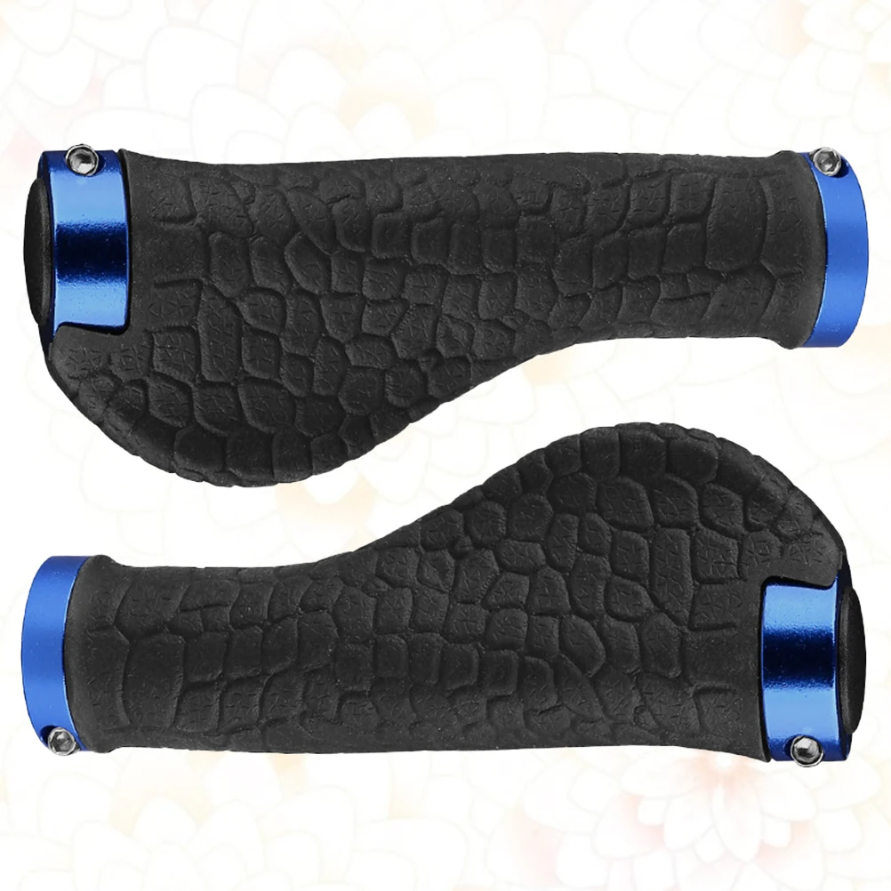

2pcs Rubber Bike Handle Grips Ergonomic Anti-Slip Wear Resistant For Long Distance Cycling Outdoor Riding Palm Pain Relief Cycle