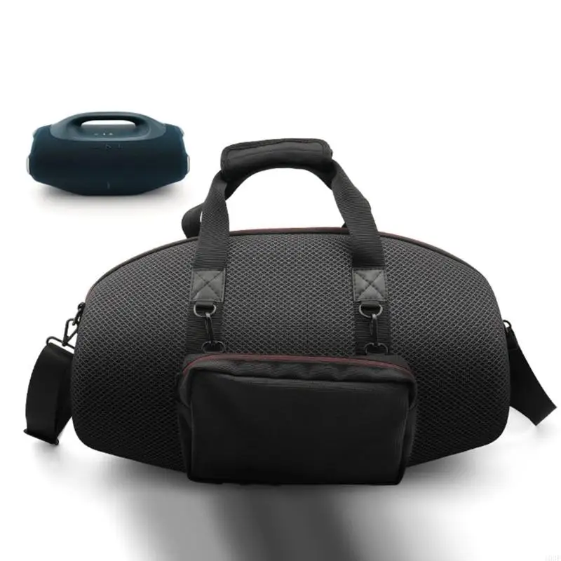 103f พกพาเดินทางเคสป้องกันสำหรับ boombox 4 eva ถุงเก็บแข็งพร้อมสายรัดไหล่