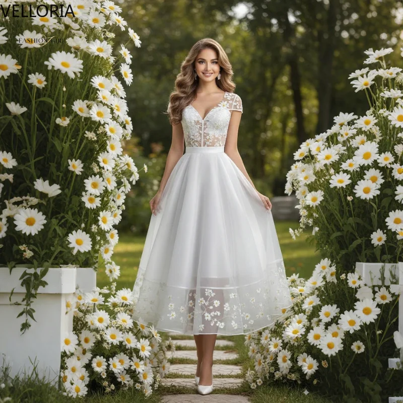 

Elegant White Party Dress Long A-Line Sheer Skirt Embroidered Corset Wedding Guest Dress Party Dress Vestdos De FiestaCustomized