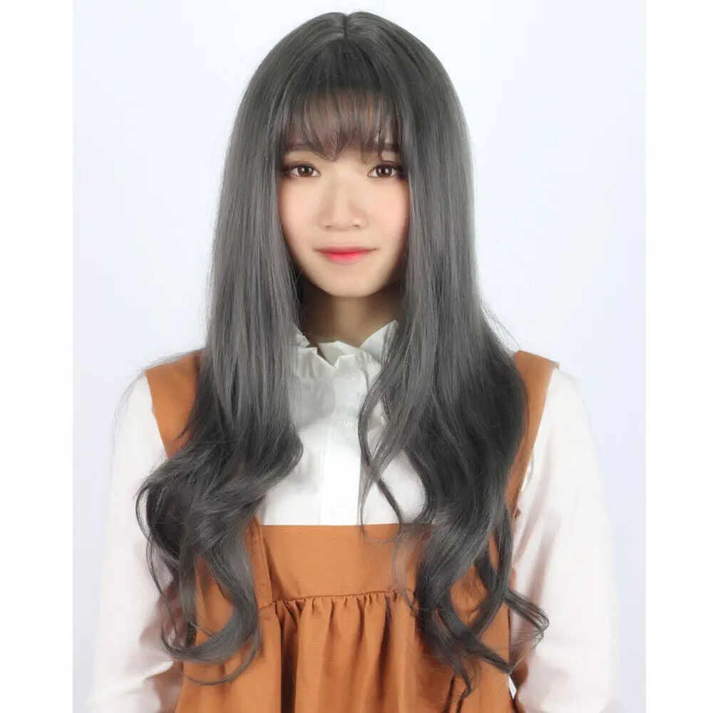 Long Cosplay Wig Party Wigs Full Synthetic Hair 70cm/27.5