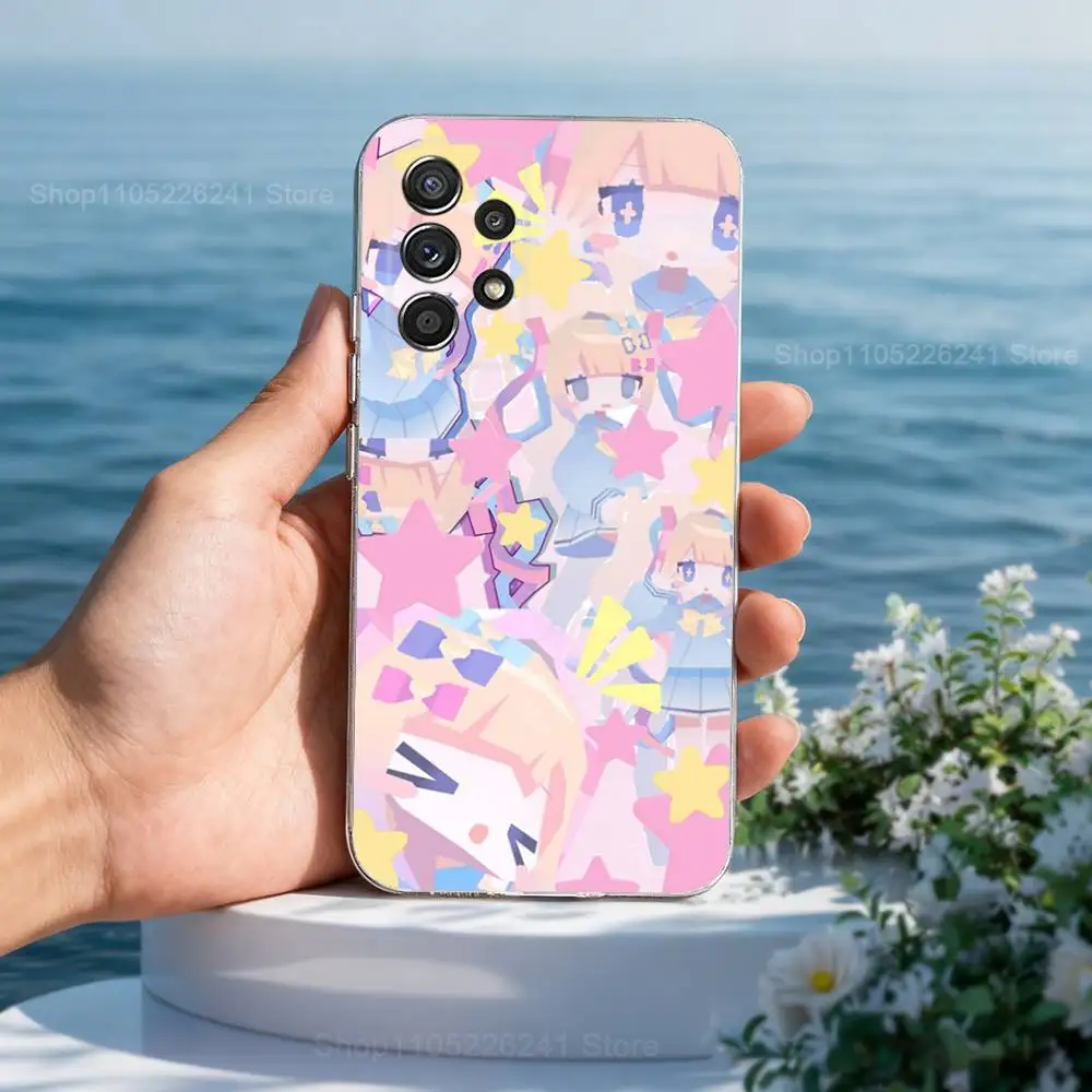 Omg K-Kawaii A-Angel-C-Chan Etui na telefon Samsung A30,71,51,S9,10,20,Ultra,FE,Lite, S22,23,21,PIus, przezroczyste, silikonowe etui