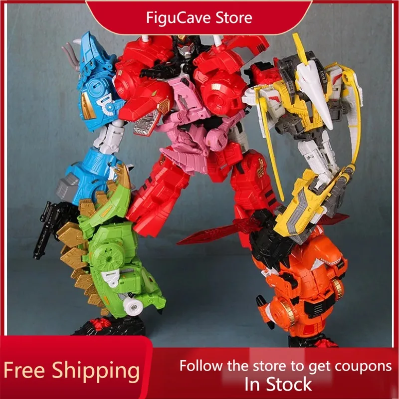 

In Stock Transforming Toys Robots Taiba Color King Shura Five-in-one TB13A Enlarged Version Children Boy Model Movable Doll