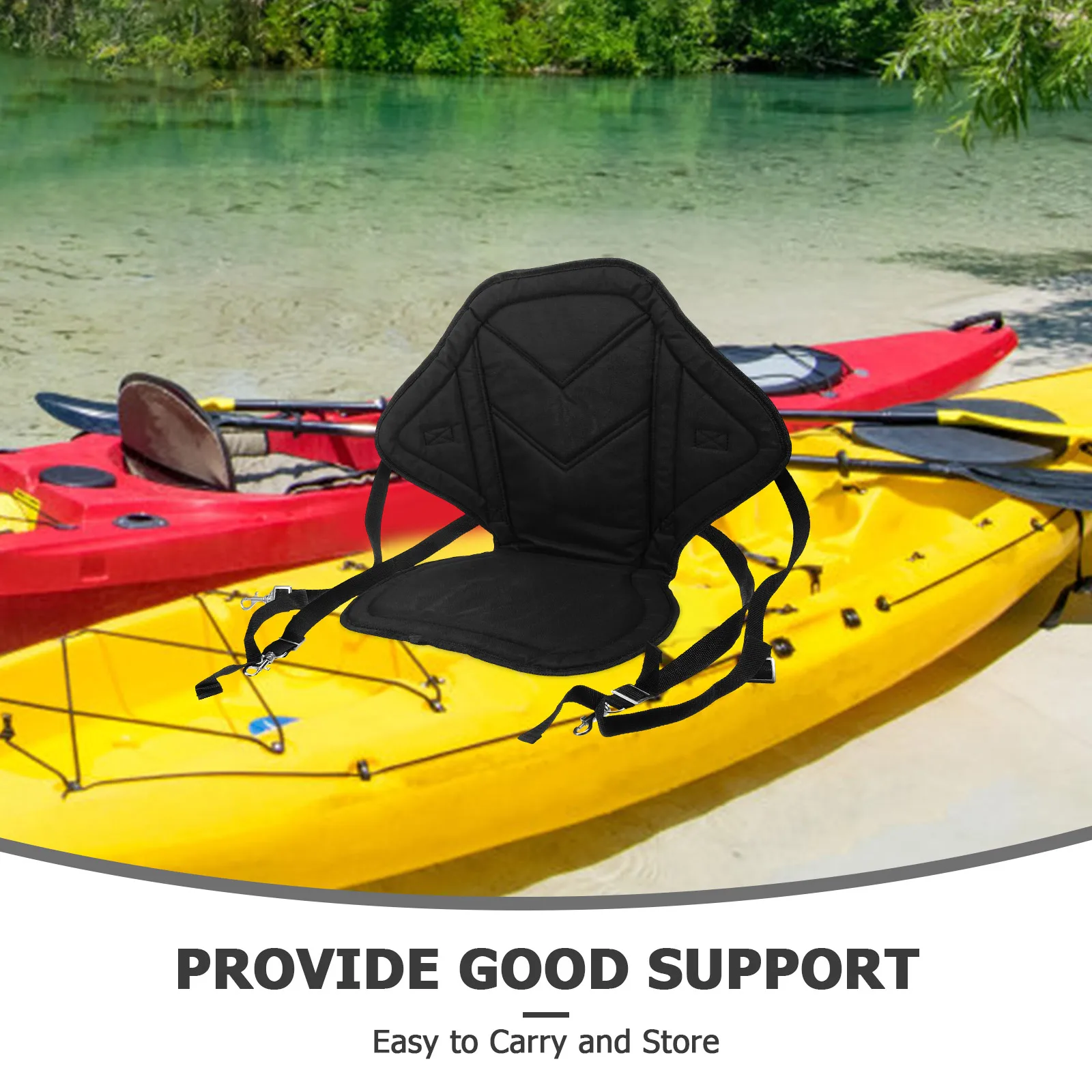 

Inflatable Seats Cushion for Kayak with Thick Backrest Pad Oxford Cloth Waterproof Surfboard Seat Portable Outdoor
