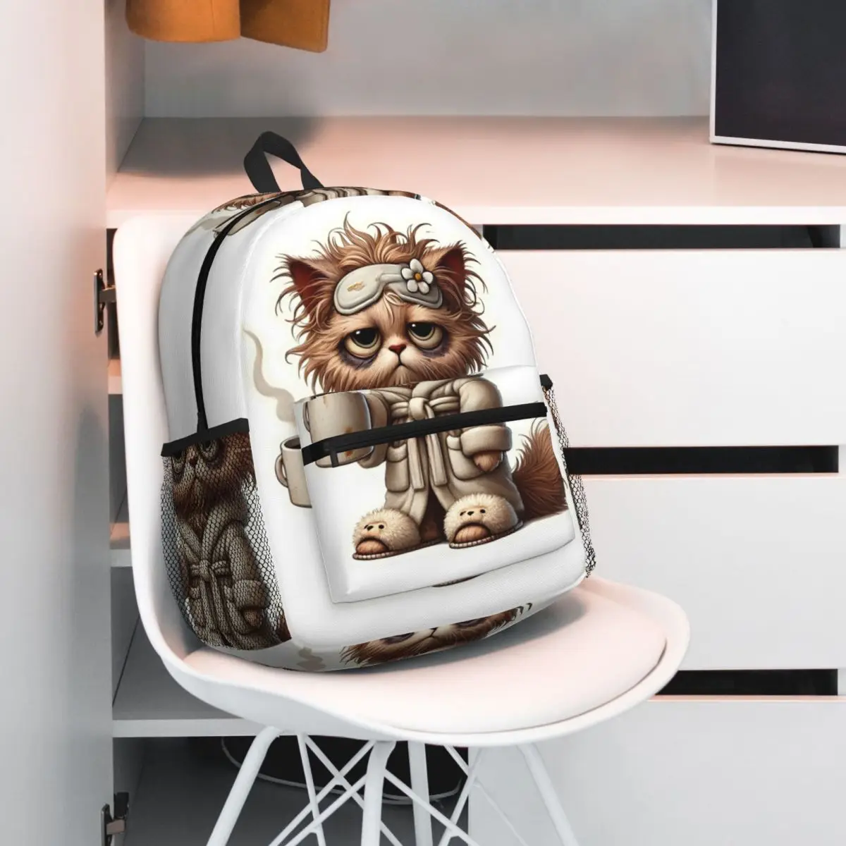 

Рюкзак с уставленным котом, рюкзак большой емкости для мальчиков и девочек, школьная сумка, сумки на плечо для мужчин и женщин