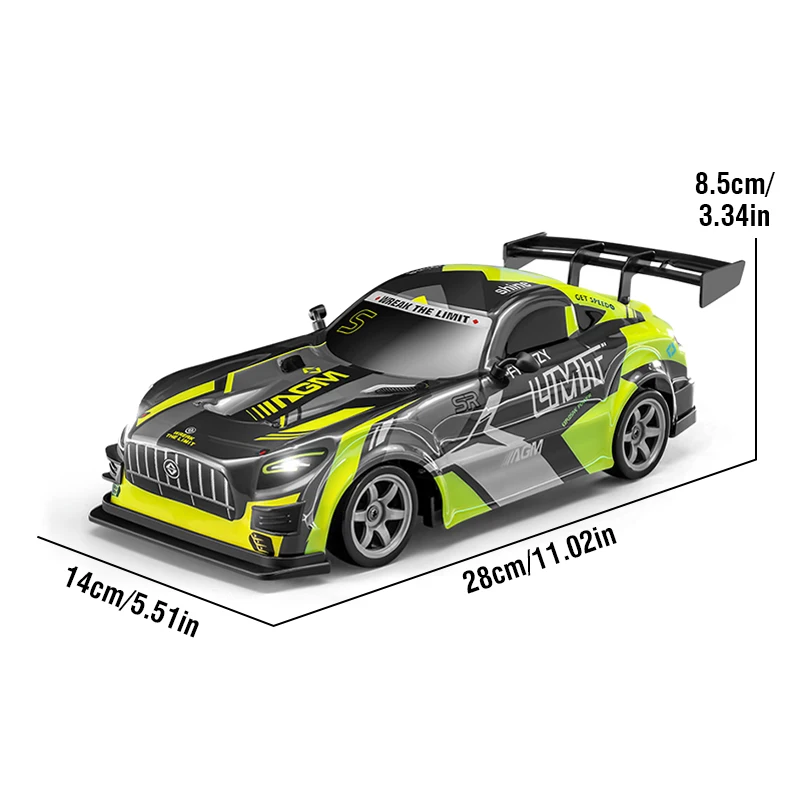 Carros rc 1:16 2.4g, carro de tração nas quatro rodas, carro de brinquedo com controle remoto competitivo, mini modelo de veículo, brinquedos para meninos, presentes para crianças