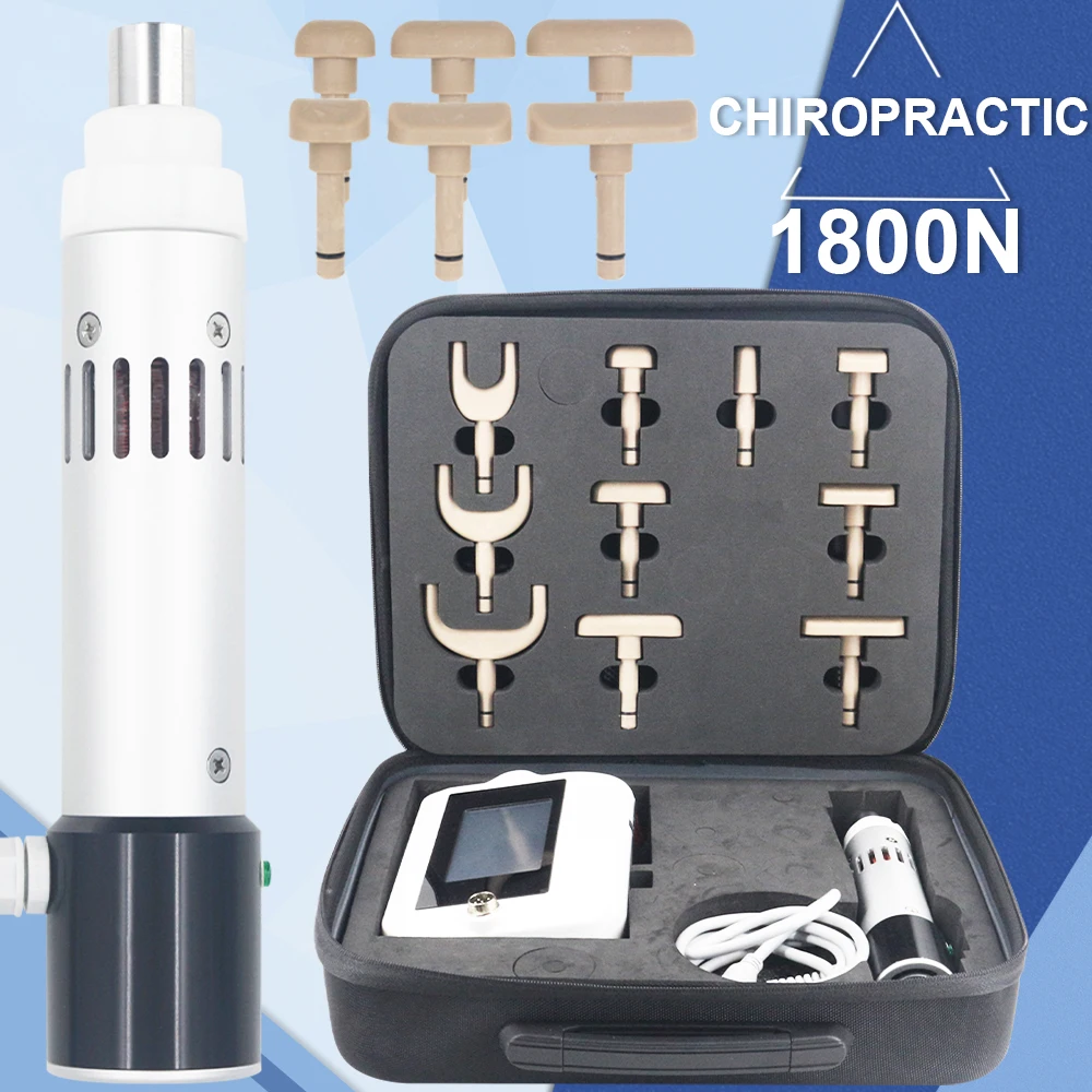 1800N Electric Correction Gun Chiropractic Adjustable Spinal Tool Touch Screen For Pulse Spine Cervical Massager Latest 2025