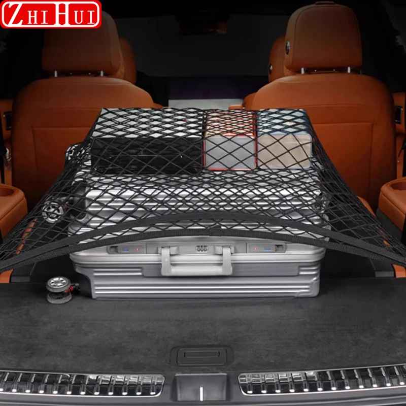 For Li Lixiang L6 L7 L8 L9 2024 2023 2022 Car Styling Trunk Fixed Mesh Pockets Luggage Storage Net Auto Accessories