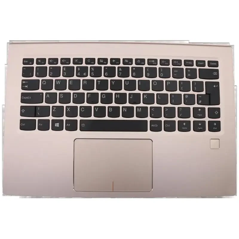 

WAF UK English Golden Keyboard Upper Case Palmrest Shell Cover For Lenovo Ideapad Yoga 5 Pro Yoga 910 13 13IKB Glass 5CB0M35012