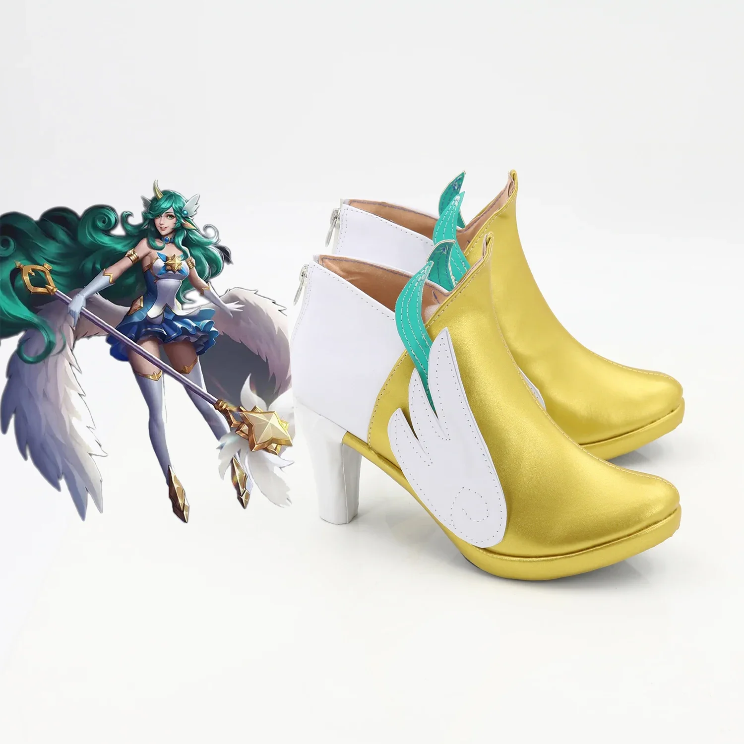 Anime Game LOL Stara Guardian Soraka Cosplay Schoenen Laarzen Halloween Kostuum Accessoires Props Gemaakt schoenen voor vrouwen
