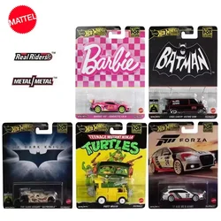 Original Mattel Hot Wheels Premium Car 1/64 Diecast Toys for Boys Collection Pop Culture Barbie Corvette C8.R The Dark Knight