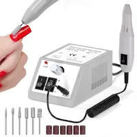 LINMANDA-taladro eléctrico profesional para uñas, juego de limas para uñas, brocas, removedor de esmalte de Gel, equipo pulidor de uñas portátil