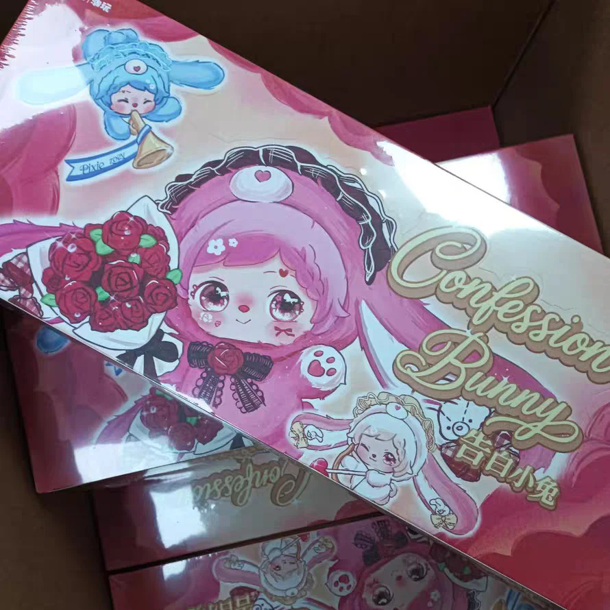 

New Pixie Zoey Confession Bunny Series Blind Box Cute Vnyl Face Doll Keychain Pendant Bag Charm Room Decor Gift For Collectors