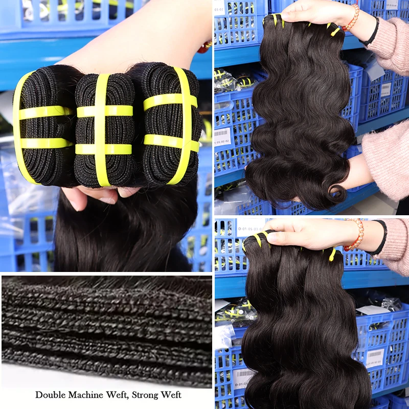 GDYLUXURY 10A Bundles 100% Human Hair Bundles Human Hair Body Wave Bundles 10-30 Inch Remy Hair Extensions For Women