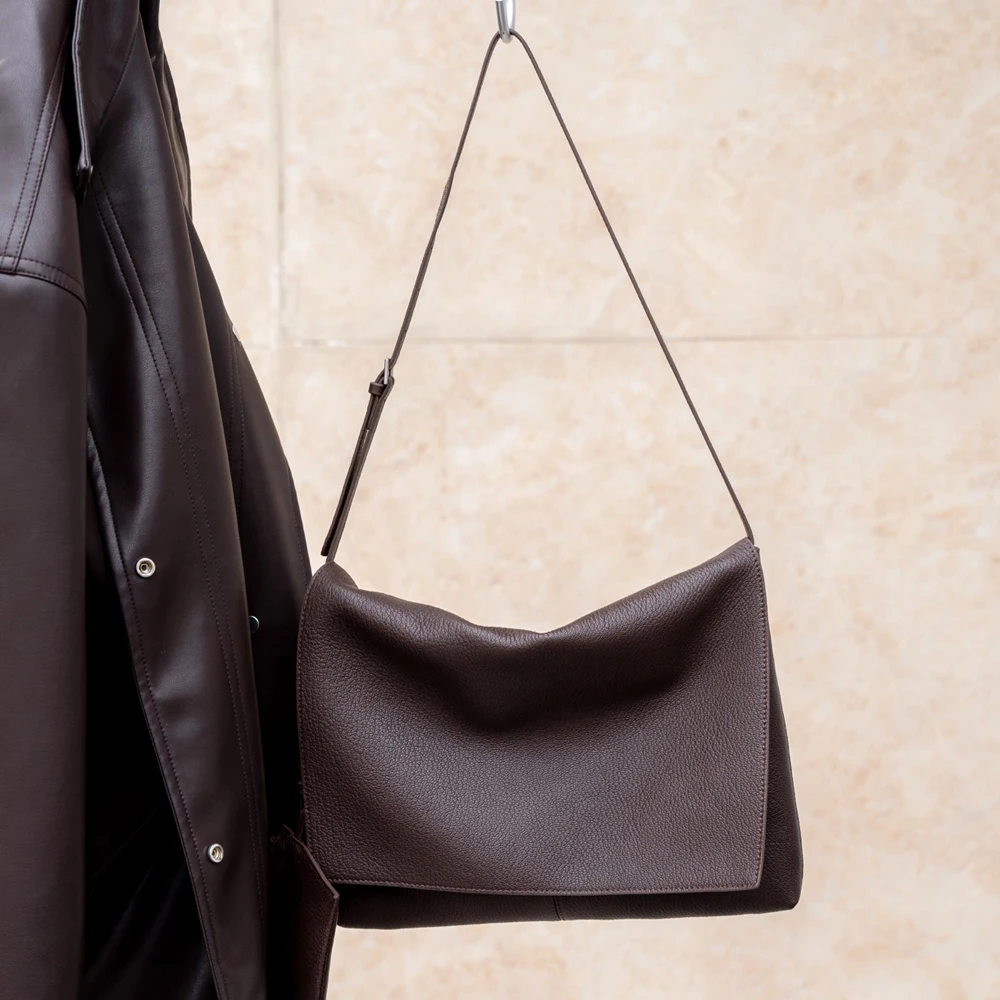 

Genuine Grade Sheepskin Women Shoulder Crossbody Bag Luxury Designer Brand Soft Leather High Quality Female Bag New Black Coffe