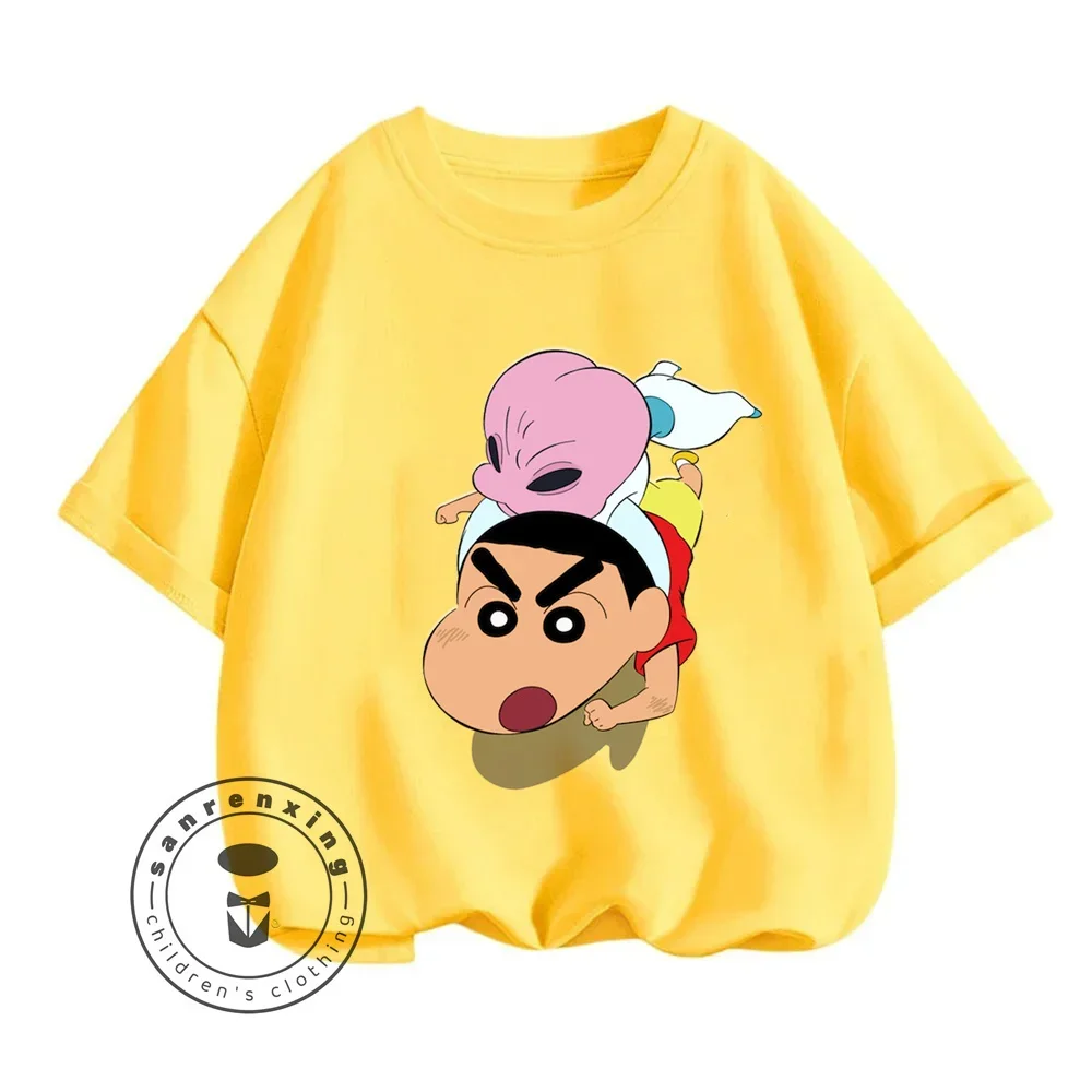 Hip-Hop Vibe Meets Anime Fun with Shin Chan Inspired Summer Tops for Kids Groovy Graphics for Little Ones Beat-Driven Attire