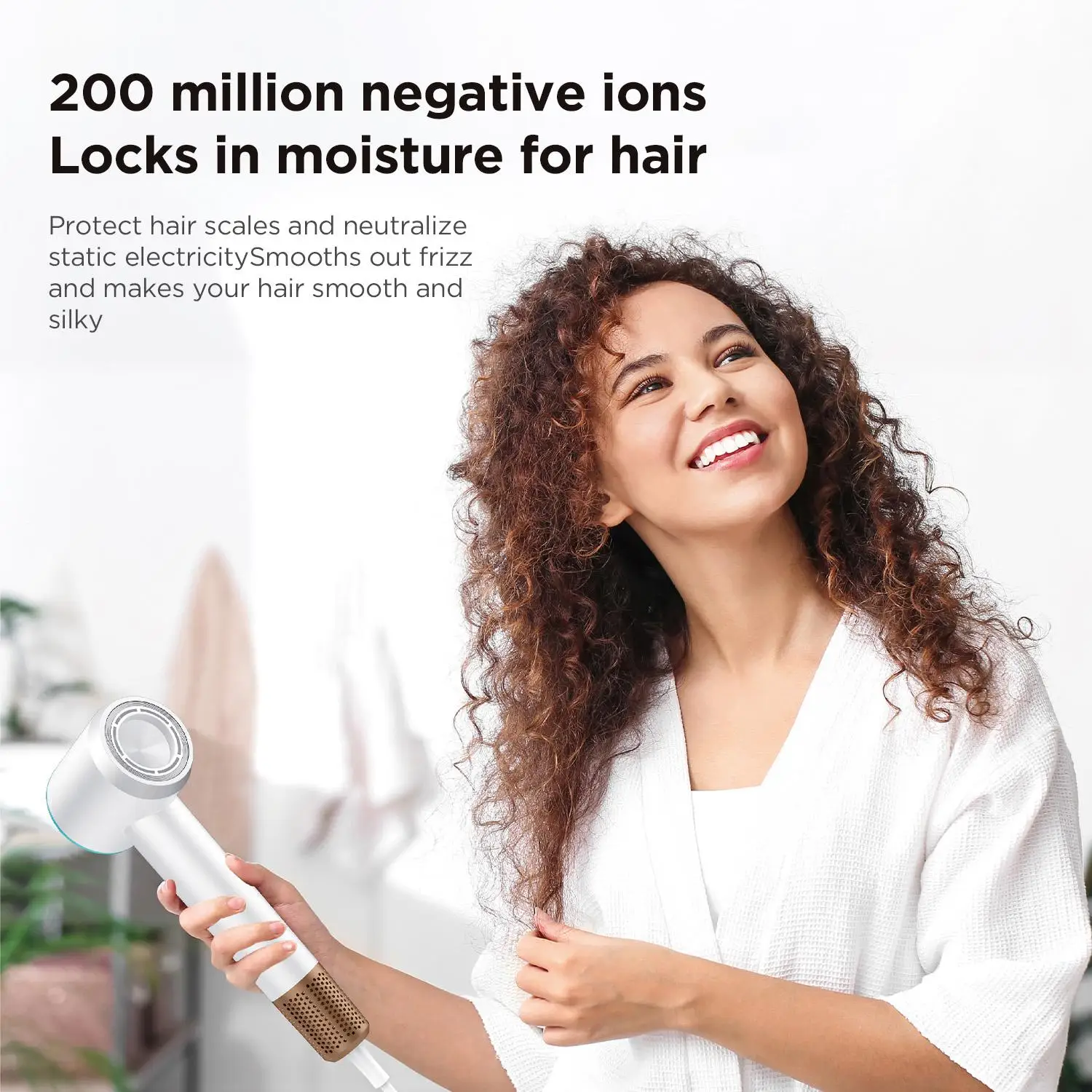 صفقة التخليص مجفف الشعر 110000 دورة في الدقيقة عالية السرعة التجفيف السريع منخفضة الضوضاء فرش السيارات خفيفة الوزن الأيونية مجفف للنفخ مع فوهة