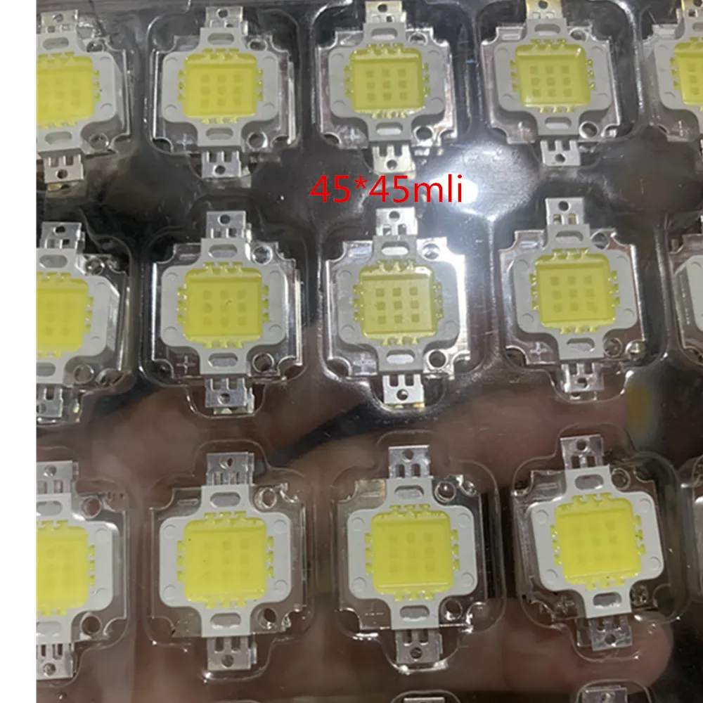 LED Integrated High Power 10W 300MA 1050MA 20W 600MA 45*45Mli 9-12V 30V Big Chips Good Use 3 Years Flood Light Beads Lamp Chip